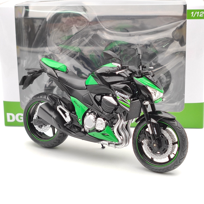 Miniatura Kawasaki Z800 Verde Automaxx 1:12